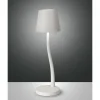 Lampe De Table Fabas-Luce Judy Led Blanc, 1 Lumiere
