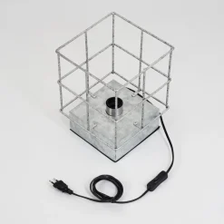 Lampe De Table Fevaag Nickel Mat, 1 Lumiere