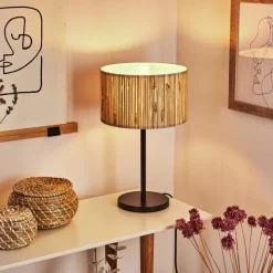 Lampe De Table Fleuriot Noir, 1 Lumiere