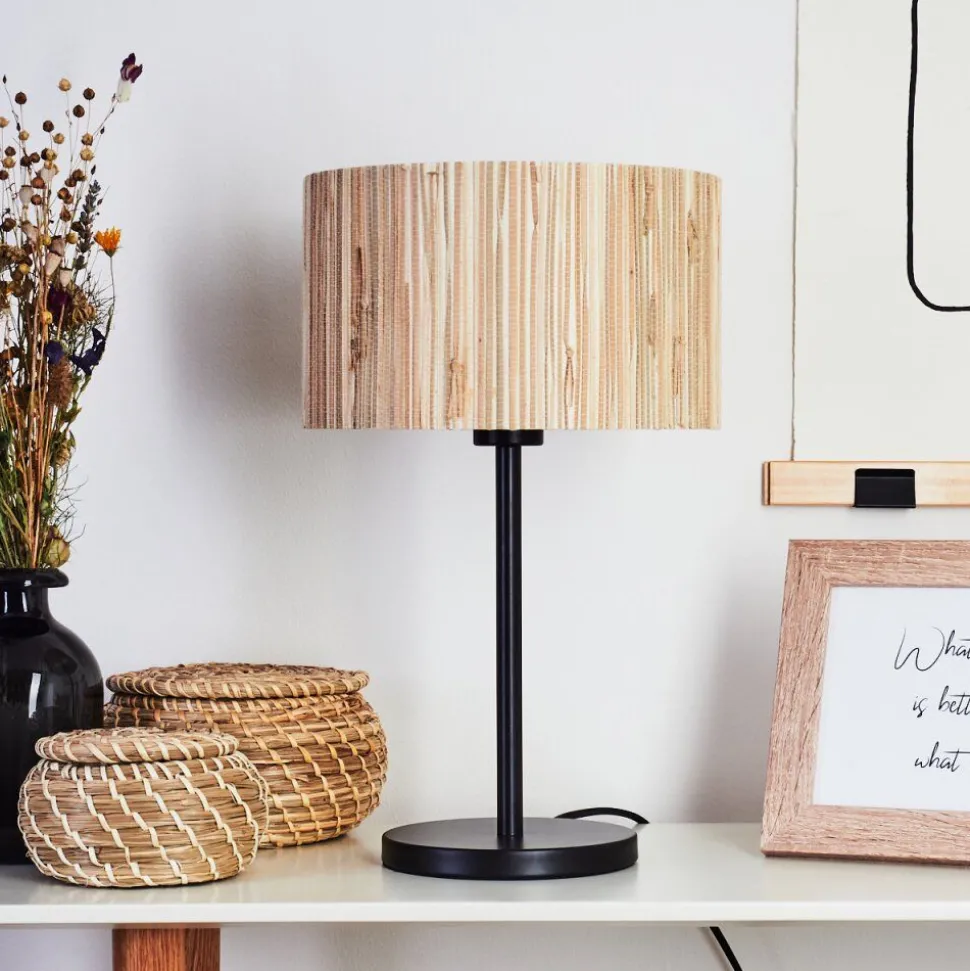 Lampe De Table Fleuriot Noir, 1 Lumiere