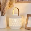 Lampe De Table Forrnes Beige, Blanc, 1 Lumiere