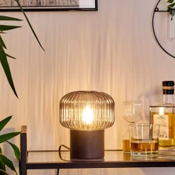 Lampe De Table Gallo Noir, 1 Lumiere