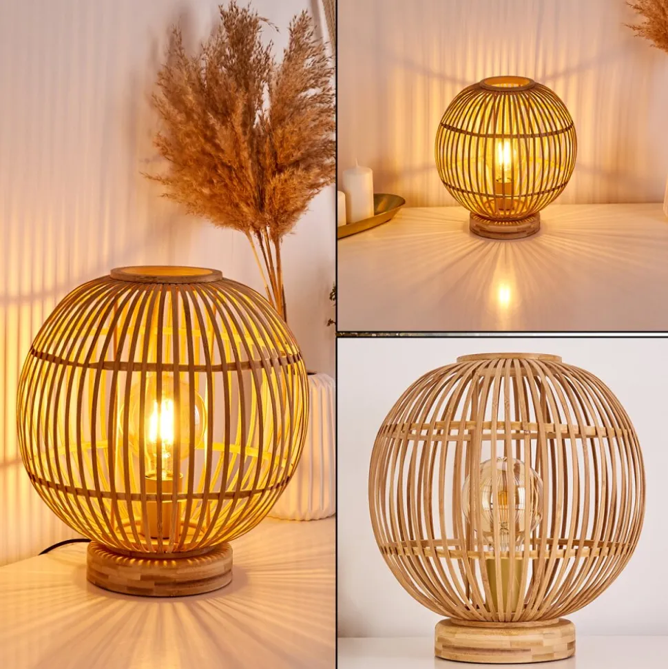 Lampe De Table Geubus Brun Clair, 1 Lumiere