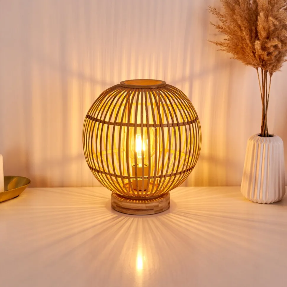 Lampe De Table Geubus Brun Clair, 1 Lumiere