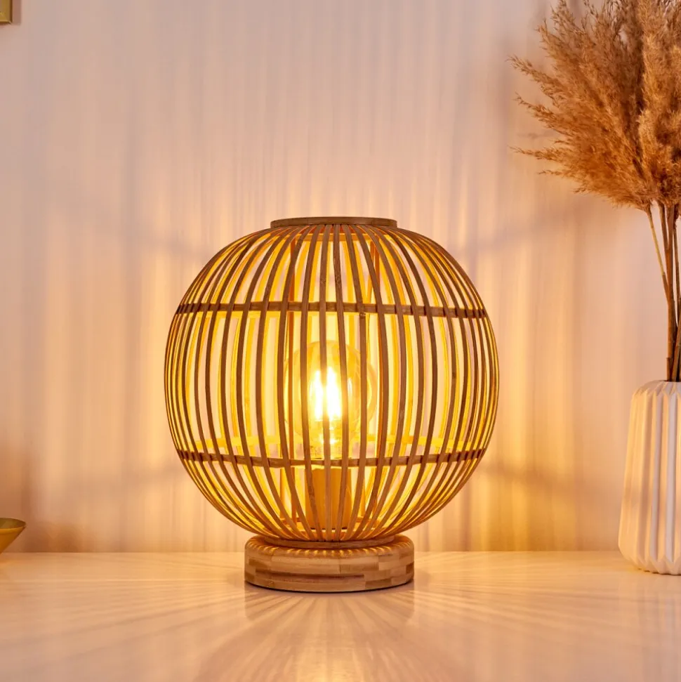 Lampe De Table Geubus Brun Clair, 1 Lumiere