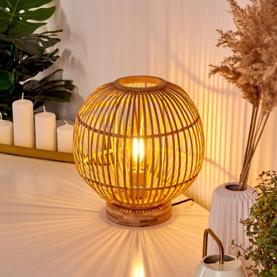 Lampe De Table Geubus Brun Clair, 1 Lumiere