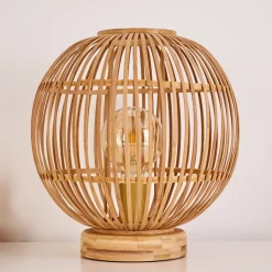 Lampe De Table Geubus Brun Clair, 1 Lumiere