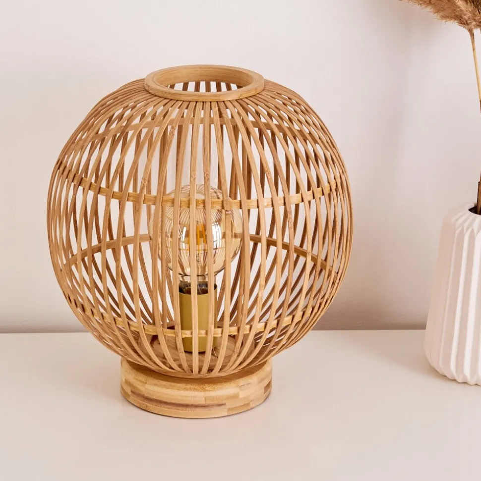 Lampe De Table Geubus Brun Clair, 1 Lumiere