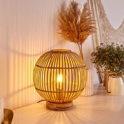 Lampe De Table Geubus Brun Clair, 1 Lumiere
