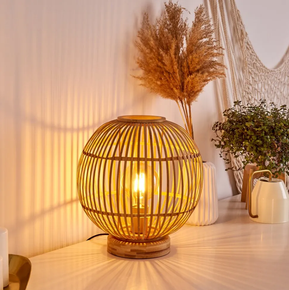 Lampe De Table Geubus Brun Clair, 1 Lumiere
