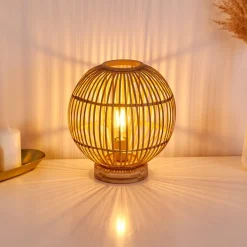 Lampe De Table Geubus Brun Clair, 1 Lumiere