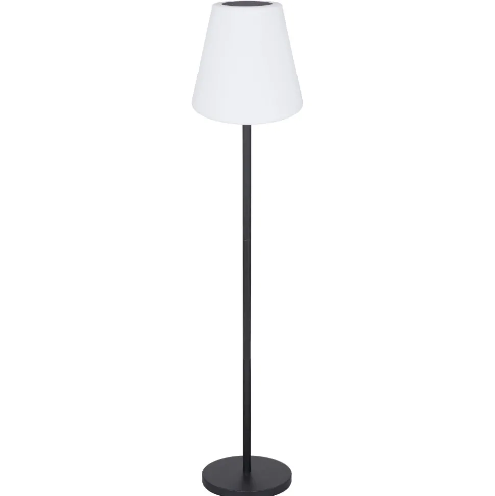 Lampe De Table Globo Solar Led Noir, 2 Lumieres, Telecommandes, Changeur De Couleurs