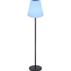Lampe De Table Globo Solar Led Noir, 2 Lumieres, Telecommandes, Changeur De Couleurs