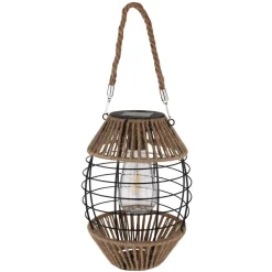 Lampe De Table Globo Solar Led Noir, 1 Lumiere
