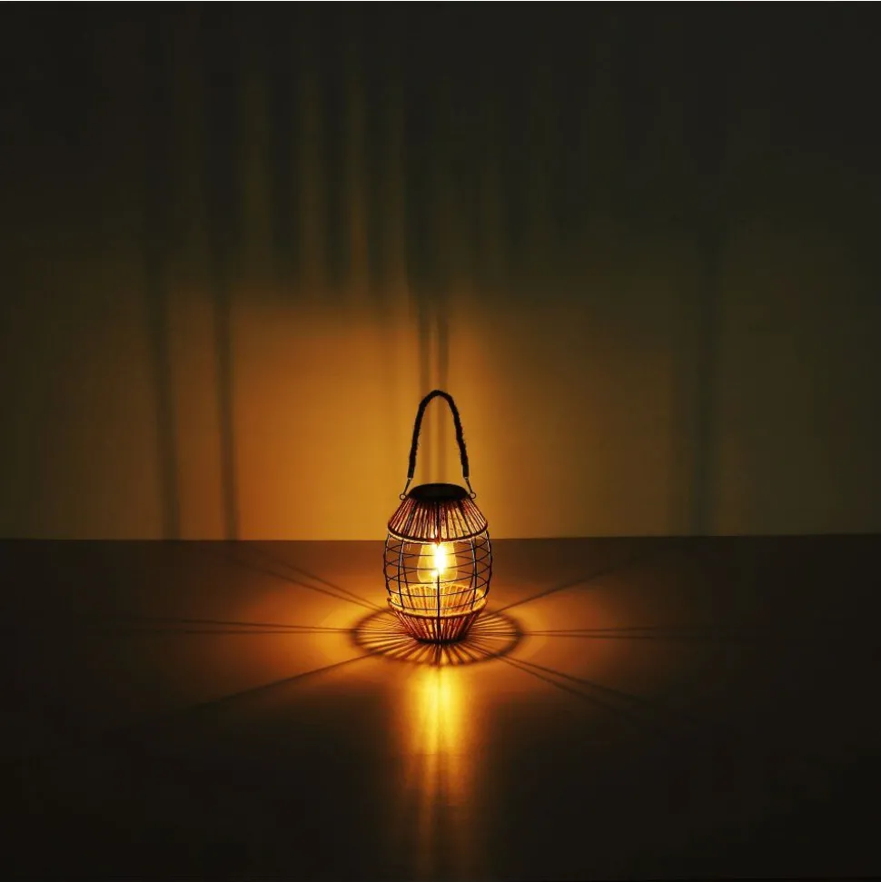 Lampe De Table Globo Solar Led Noir, 1 Lumiere