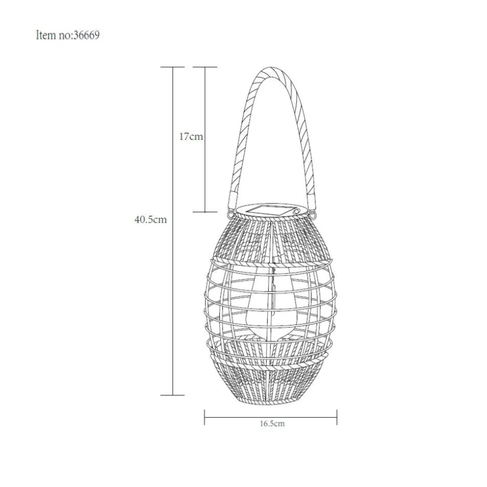 Lampe De Table Globo Solar Led Noir, 1 Lumiere