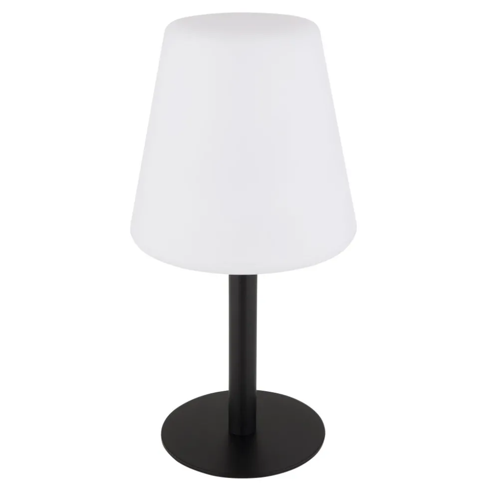 Lampe De Table Globo Solar Led Noir, 8 Lumieres, Changeur De Couleurs