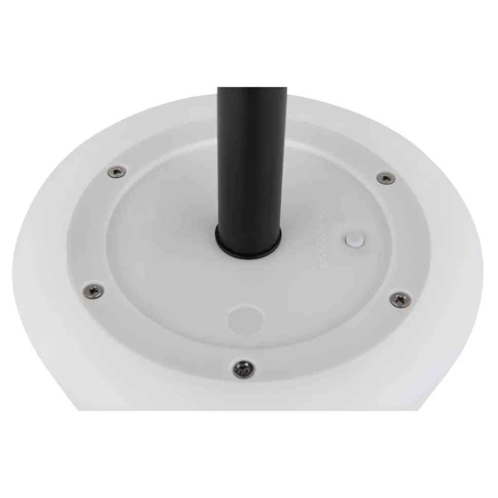 Lampe De Table Globo Solar Led Noir, 8 Lumieres, Changeur De Couleurs