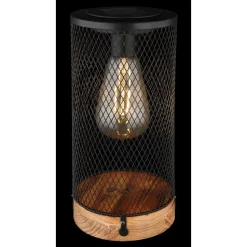 Lampe De Table Globo Solar Led Ecru, Noir, 1 Lumiere