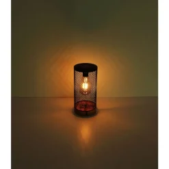 Lampe De Table Globo Solar Led Ecru, Noir, 1 Lumiere