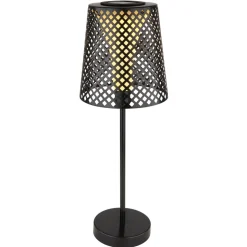 Lampe De Table Globo Solar Led Noir, 1 Lumiere