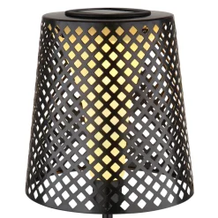 Lampe De Table Globo Solar Led Noir, 1 Lumiere