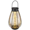 Lampe De Table Globo Solar Led Noir, 40 Lumieres