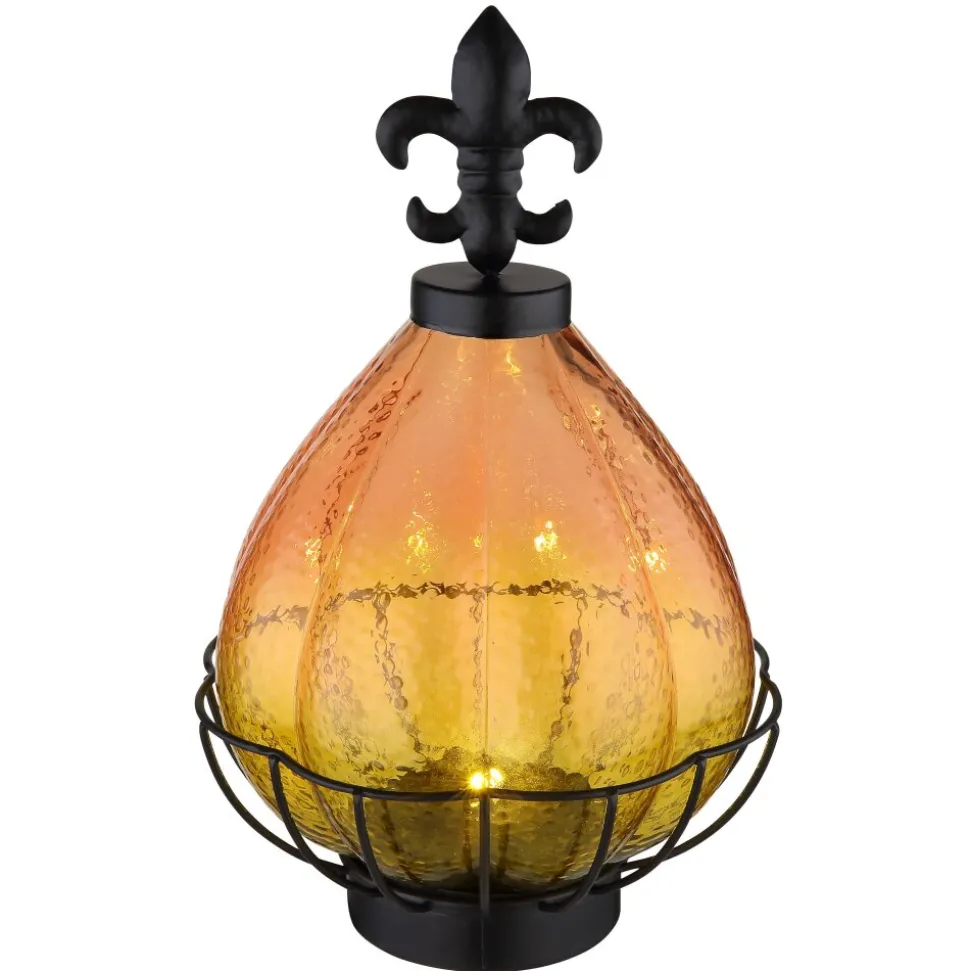 Lampe De Table Globo Solar Led Noir, 1 Lumiere, Telecommandes
