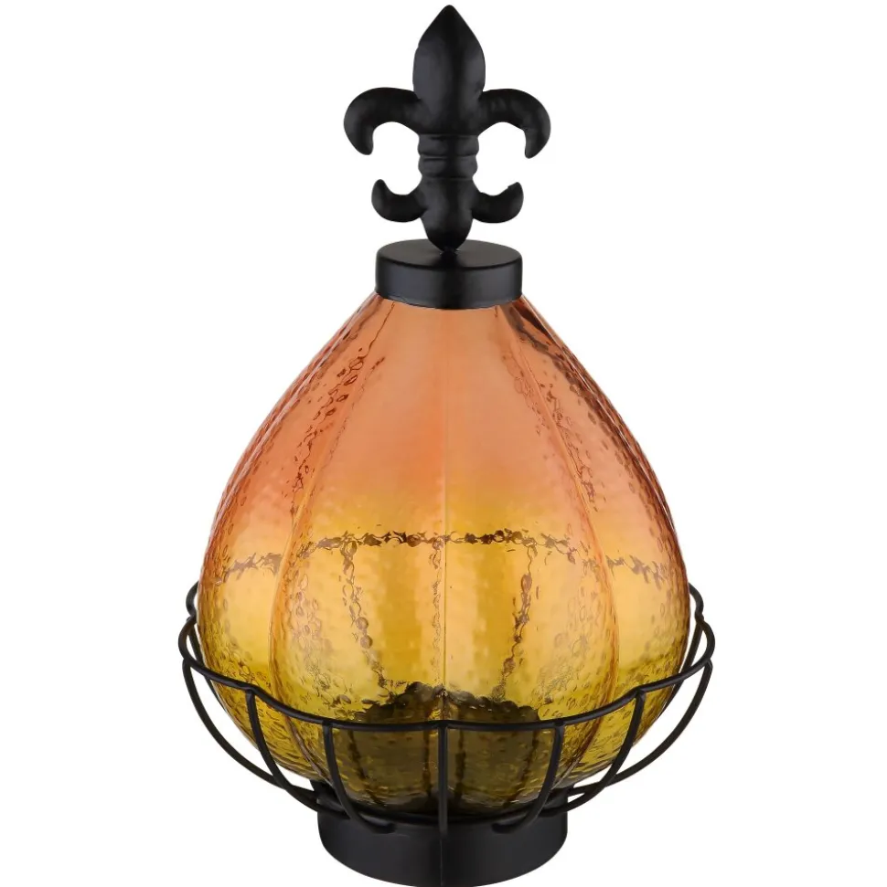 Lampe De Table Globo Solar Led Noir, 1 Lumiere, Telecommandes