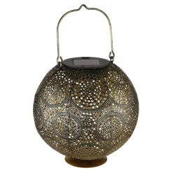 Lampe De Table Globo Solar Led Ancien, Or, 1 Lumiere