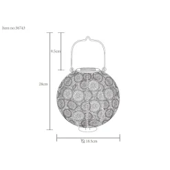 Lampe De Table Globo Solar Led Ancien, Or, 1 Lumiere