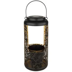 Lampe De Table Globo Solar Led Noir, 1 Lumiere