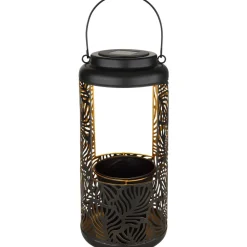 Lampe De Table Globo Solar Led Noir, 1 Lumiere