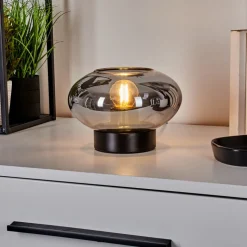 Lampe De Table Haikala Noir, 1 Lumiere