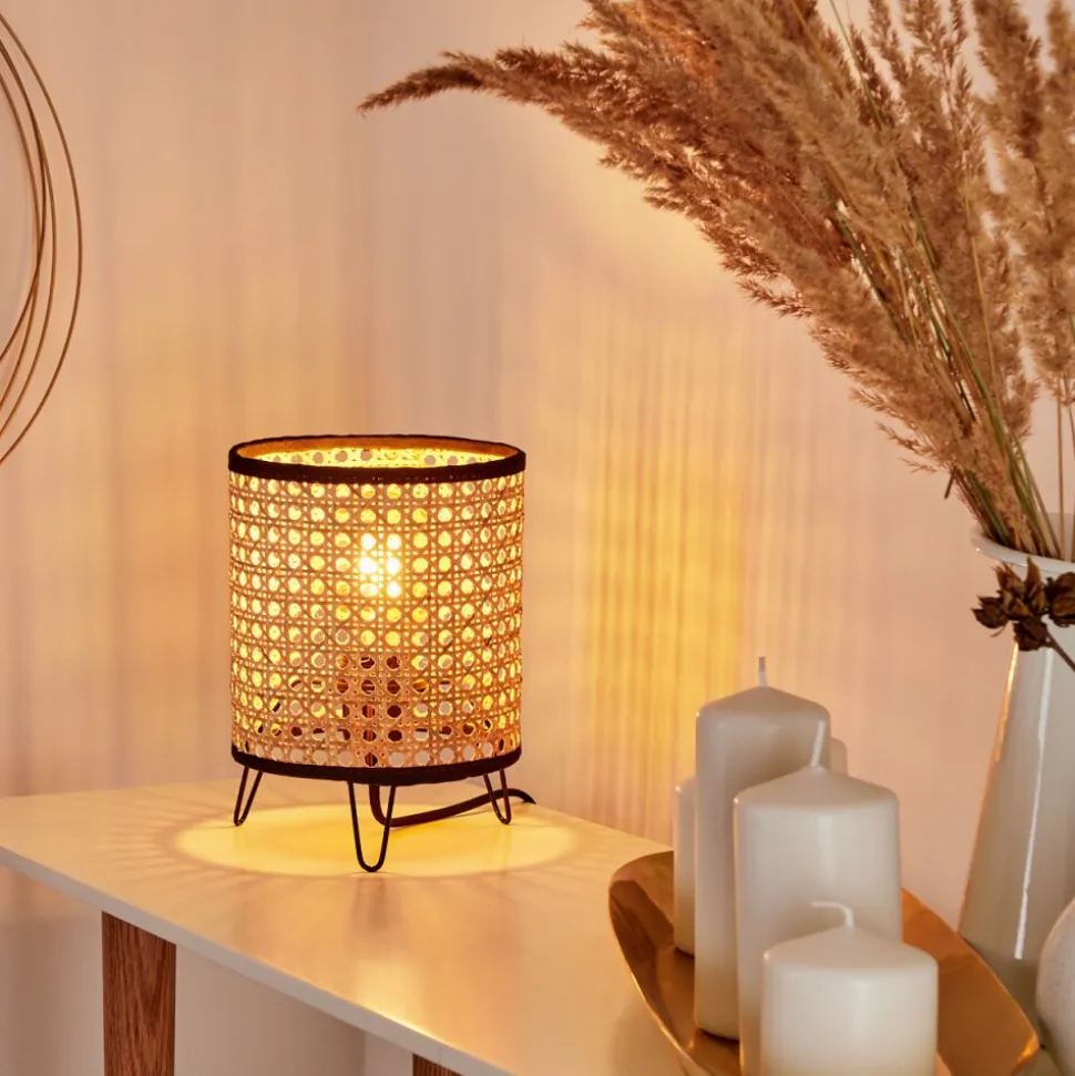 Lampe De Table Jonas Noir, 1 Lumiere