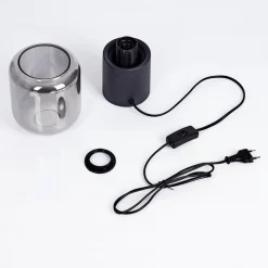 Lampe De Table Keppoch Noir, 1 Lumiere