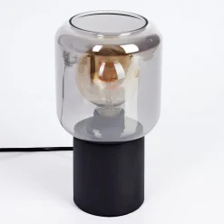 Lampe De Table Keppoch Noir, 1 Lumiere