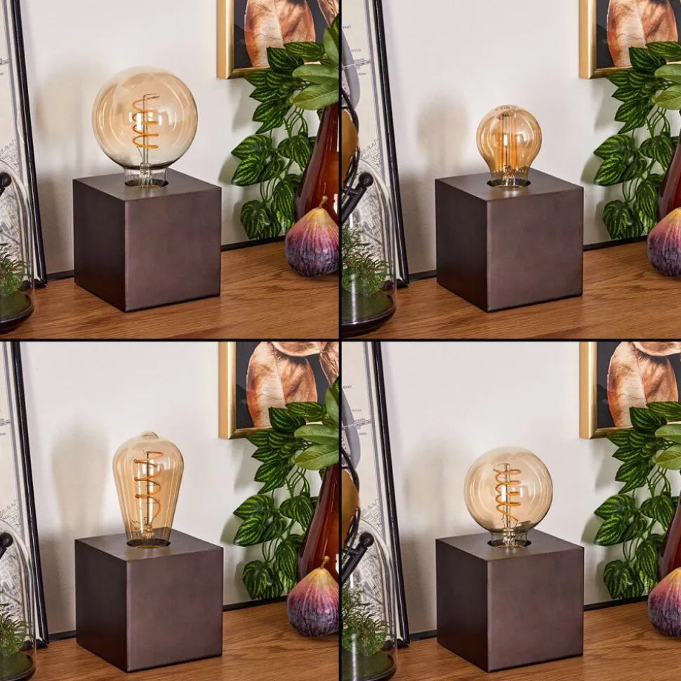 Lampe De Table Lagradioule Brun, Bronze, 1 Lumiere