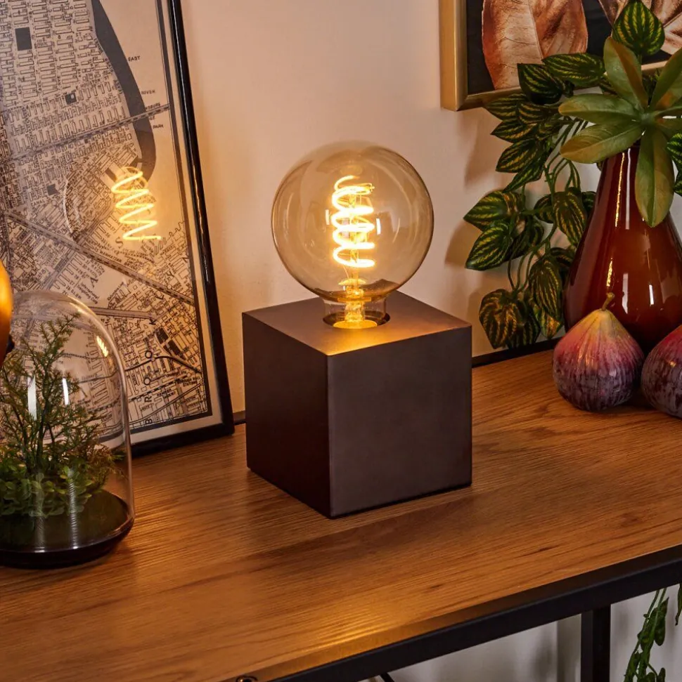 Lampe De Table Lagradioule Brun, Bronze, 1 Lumiere