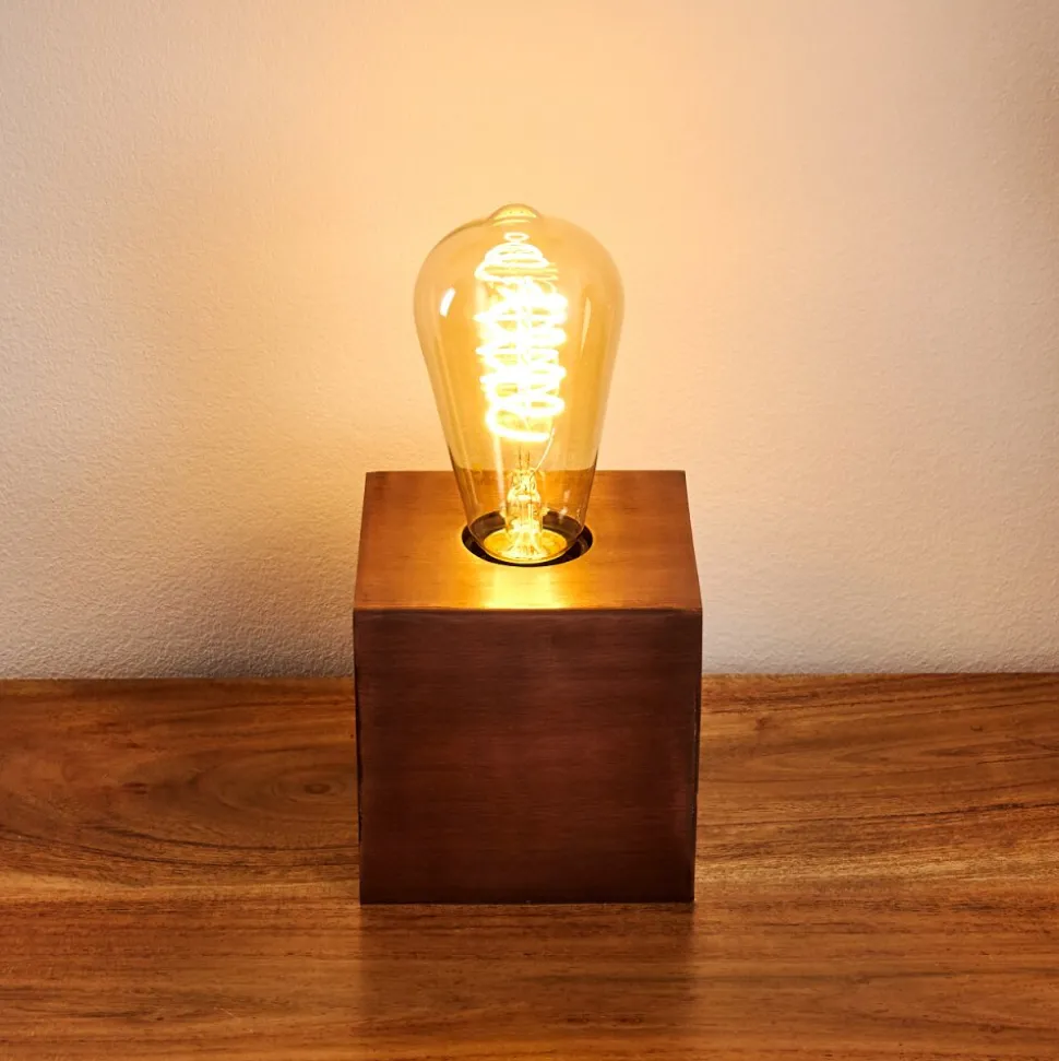 Lampe De Table Lemele Cuivre, 1 Lumiere