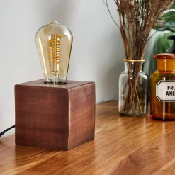 Lampe De Table Lemele Cuivre, 1 Lumiere