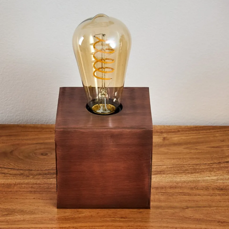 Lampe De Table Lemele Cuivre, 1 Lumiere