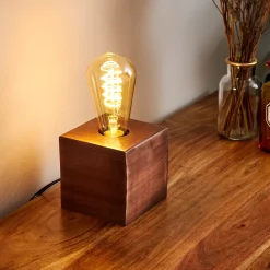 Lampe De Table Lemele Cuivre, 1 Lumiere