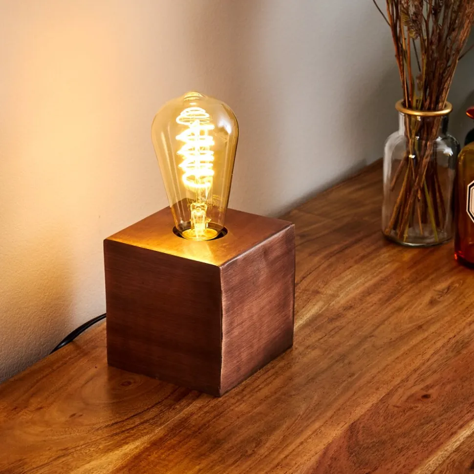 Lampe De Table Lemele Cuivre, 1 Lumiere