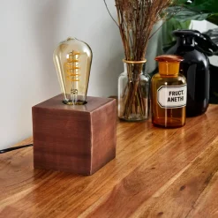 Lampe De Table Lemele Cuivre, 1 Lumiere