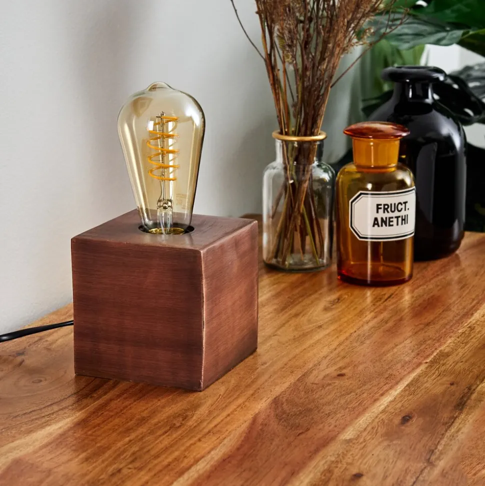 Lampe De Table Lemele Cuivre, 1 Lumiere