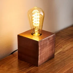 Lampe De Table Lemele Cuivre, 1 Lumiere