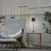 Lampe De Table Leuchten-Direkt Euria Led Noir, 1 Lumiere