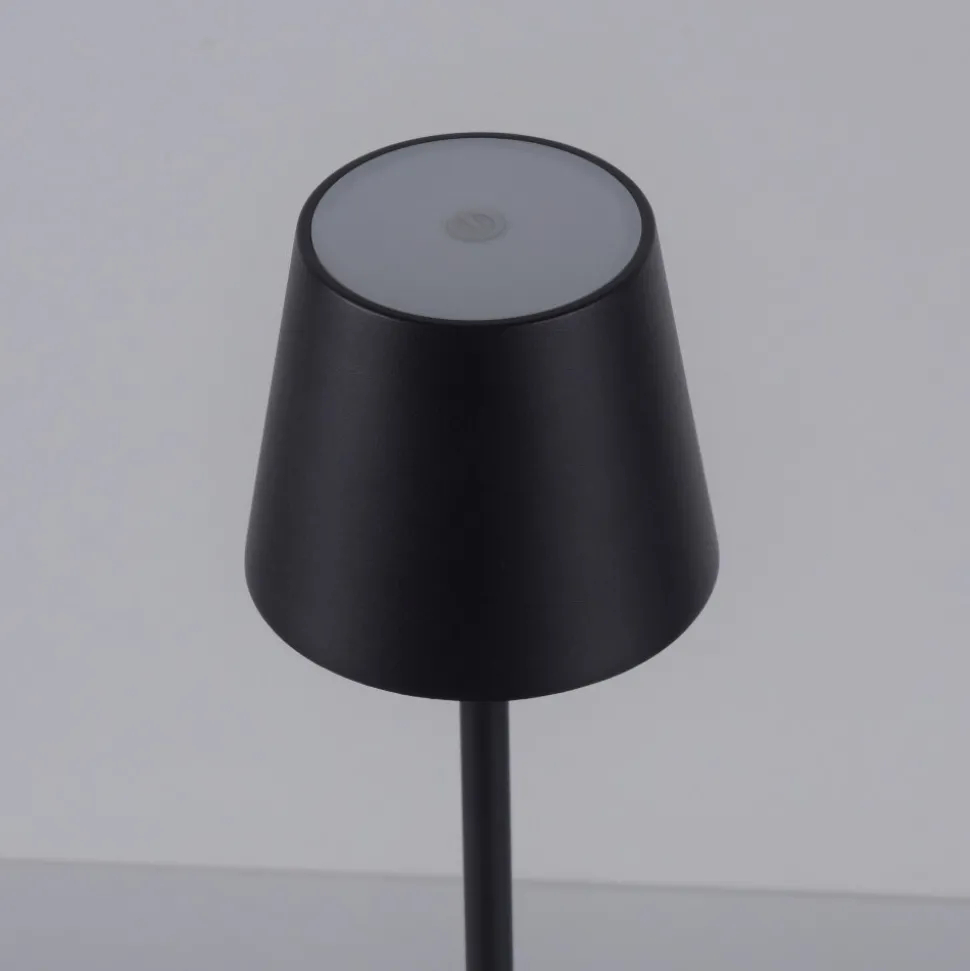 Lampe De Table Leuchten-Direkt Euria Led Noir, 1 Lumiere