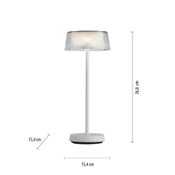 Lampe De Table Leuchten-Direkt Dora Led Blanc, 1 Lumiere